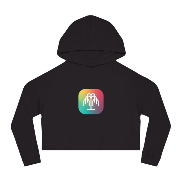 Women’s Cropped Hooded Sweatshirt - Image 2