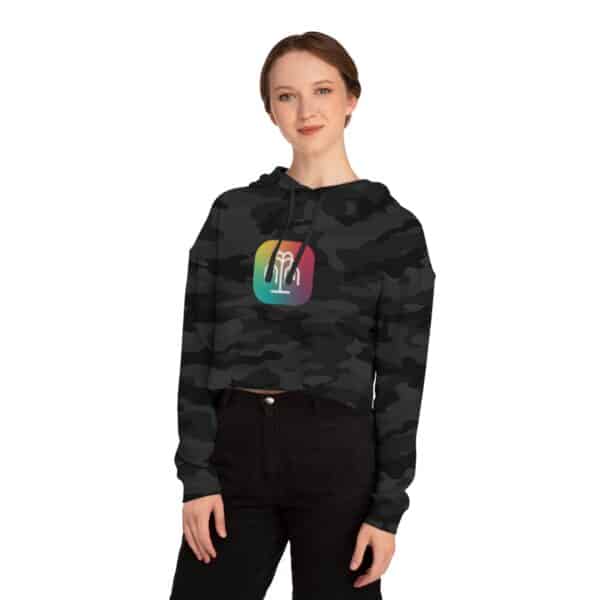 Women’s Cropped Hooded Sweatshirt - Image 12