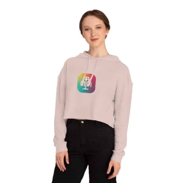 Women’s Cropped Hooded Sweatshirt - Image 9