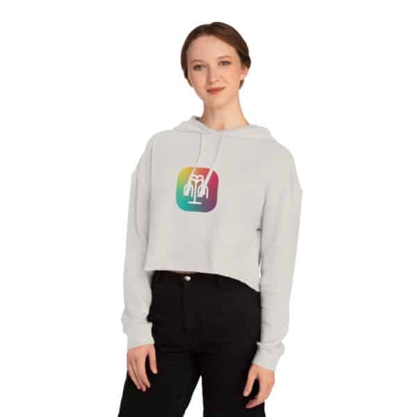 Women’s Cropped Hooded Sweatshirt - Image 15