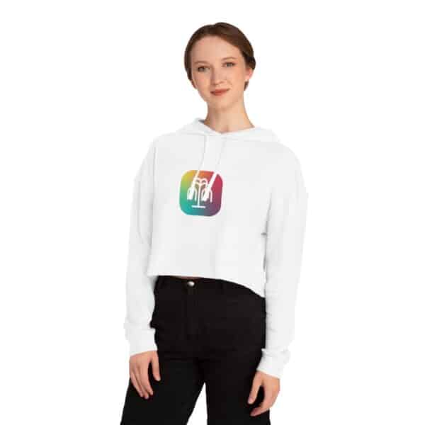 Women’s Cropped Hooded Sweatshirt - Image 6